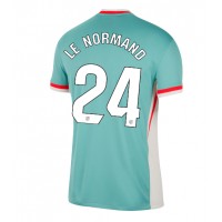 Dres Atletico Madrid Robin Le Normand #24 Gostujuci 2024-25 Kratak Rukav